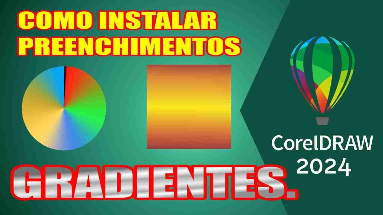 Aprenda de maneira fácil e rápida a instalar preenchimentos gradientes no Corel DRAW.