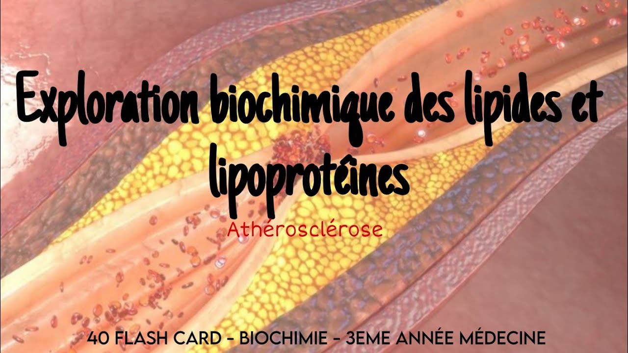 exploration biochimiques de lipides et lipoprot&eacute;ines | ath&eacute;roscl&eacute;rose | 3&egrave;me m&eacute;decine - oran