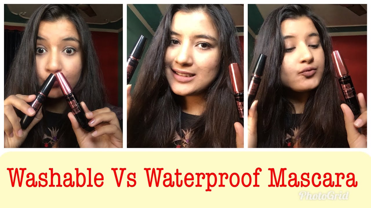 5 DIFFERENCE between Waterproof Vs Washable Mascara ft. Maybelline Hypercurl Mascaras | Nukhrewali