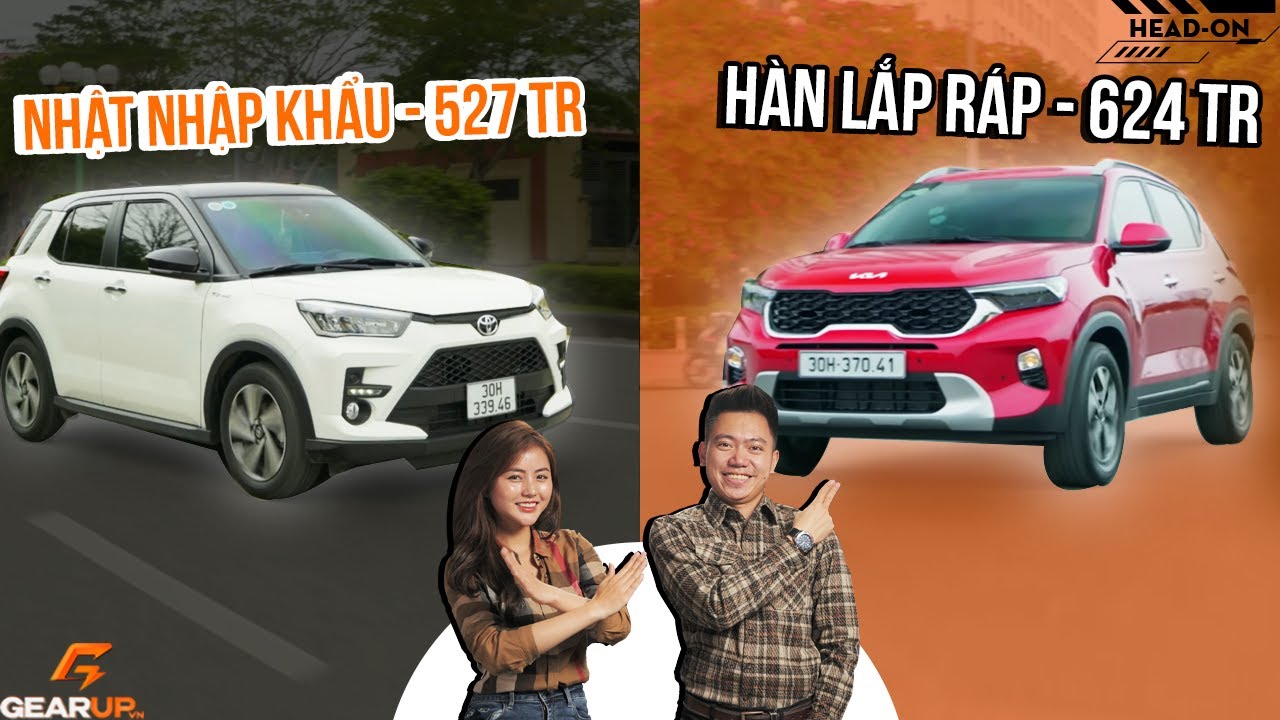 Kia Sonet vs Toyota Raize: khi Hàn lắp ráp đắt hơn Nhật nhập khẩu | GearUp Head-on