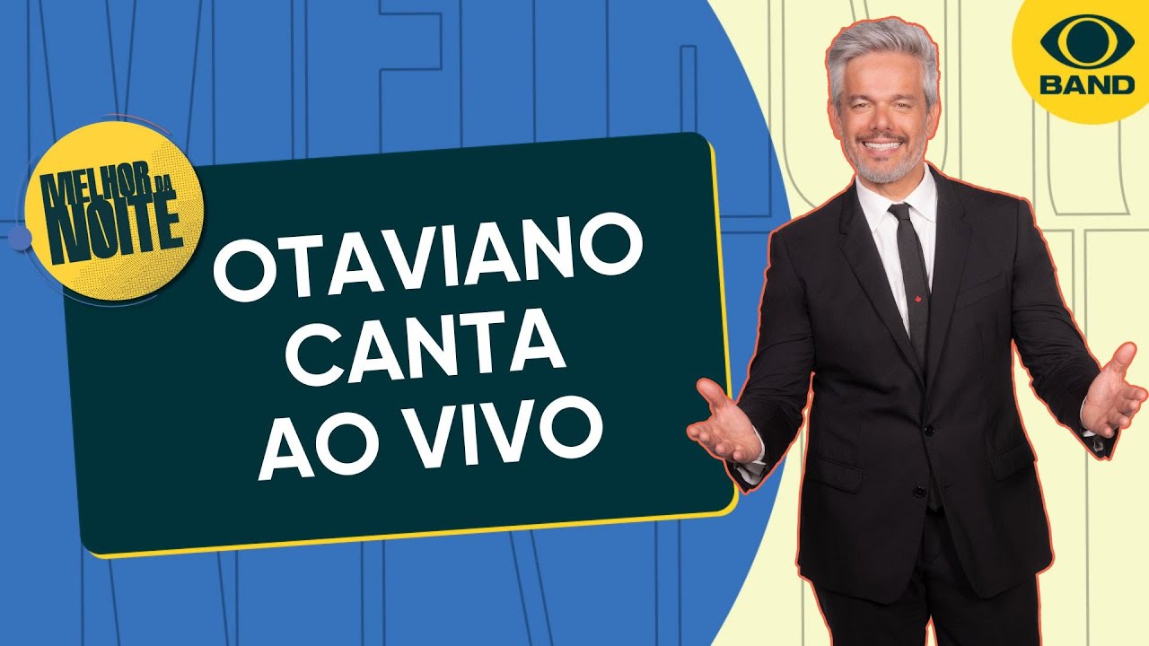 Emocionado, Otaviano Costa canta ao vivo na estreia do Melhor da Noite | Melhor da Noite