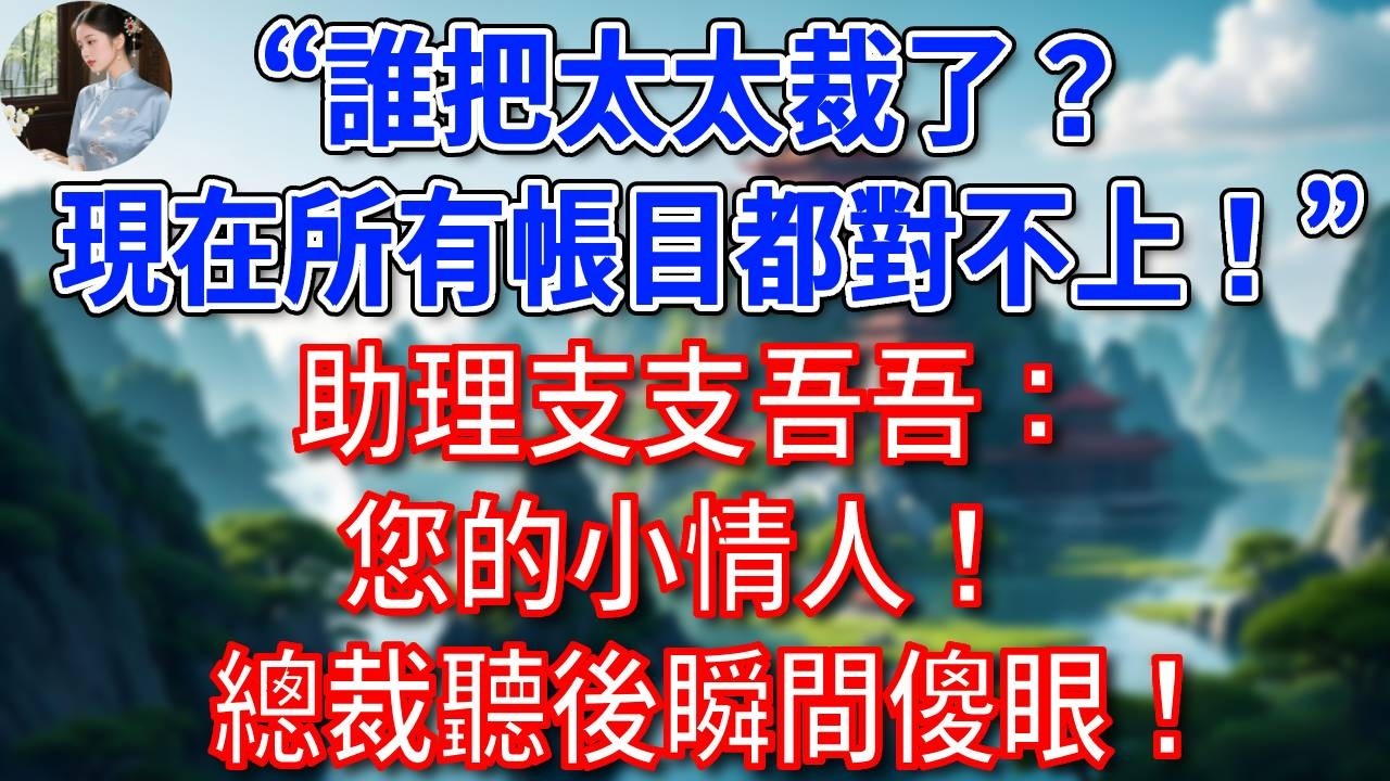 “誰把太太裁了？現在所有帳目都對不上！”助理支支吾吾：您的小情人！總裁聽後瞬間傻眼！#為人處世#生活經驗#情感故事#故事#小說#戀愛#情感#婚姻