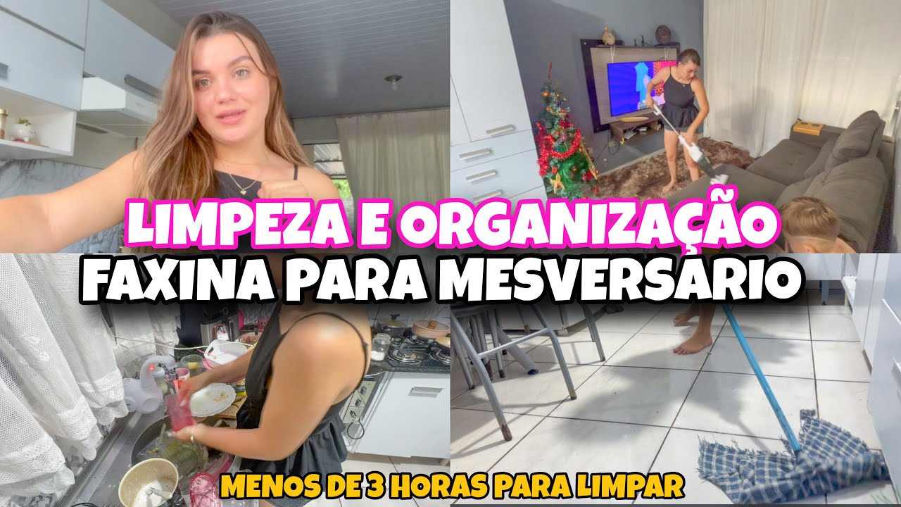 PRECISEI FAZER ISSO 🥵+ FAXINA RÁPIDA ANTES DA FESTA DELA - ORGANIZEI E LIMPEI TUDO | Lar da Ana 