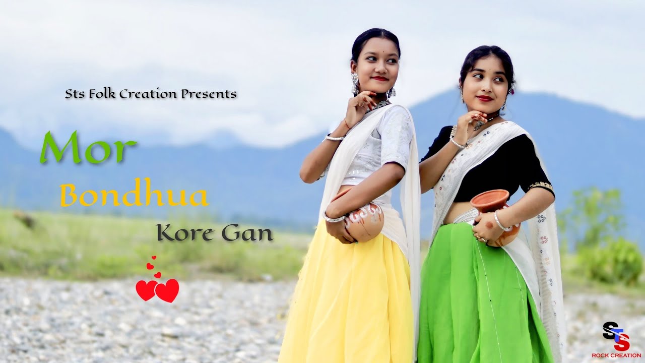 Mor Bondhuya kore gan Dance | মোর বন্ধুয়া করে গান | Priyanka & Pallabi | Sts Folk Creation