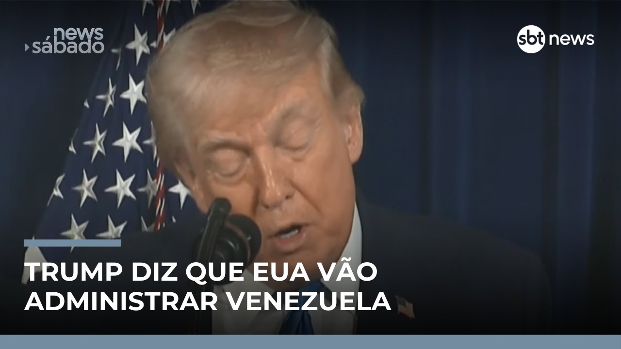 Trump diz que EUA vão administrar Venezuela até que transição seja concluída | #NewsSábado