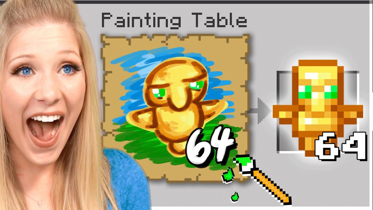 Minecraft But I Get Whatever I Paint...