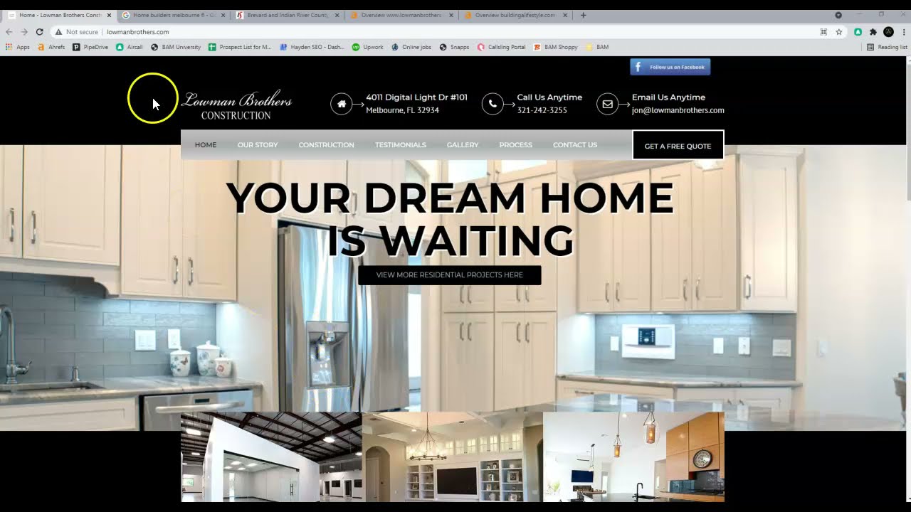 Lowman Brothers Construction- Hayden SEO show&rsquo;s how to out rank competition