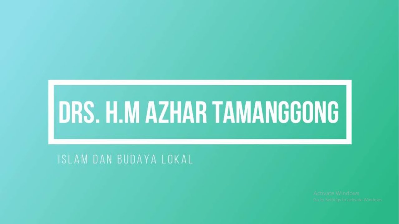 Drs  H M Azhar Tamanggong