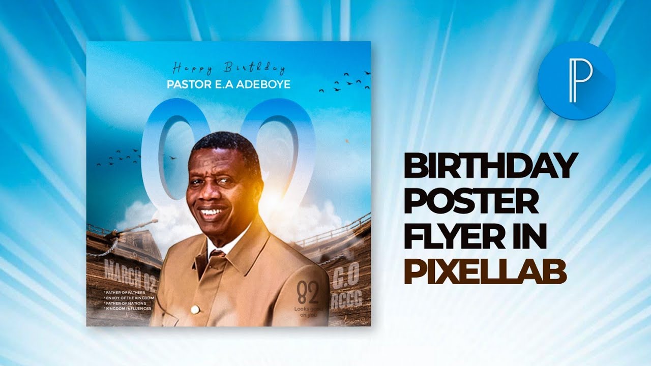 Advance Birthday Flyer Design in Pixellab #pixellab #pixellabtutorial