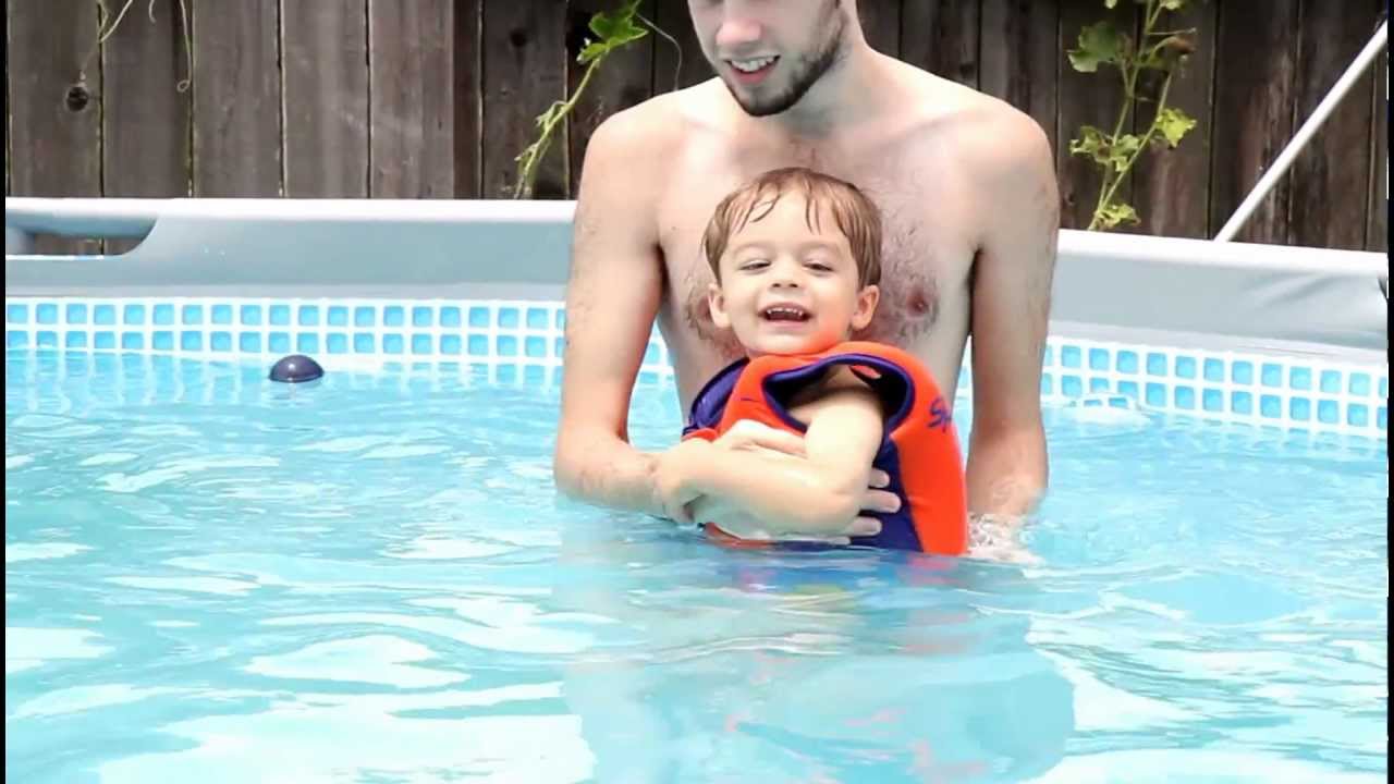 Brady Swimming in his new Swim Vest
