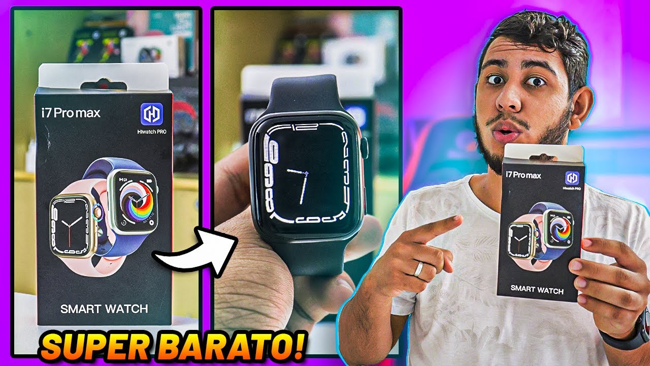 I7 PRO MAX: um smartwatch SUPER BARATO, mas é BOM? Vale a pena comprar? (análise completa)