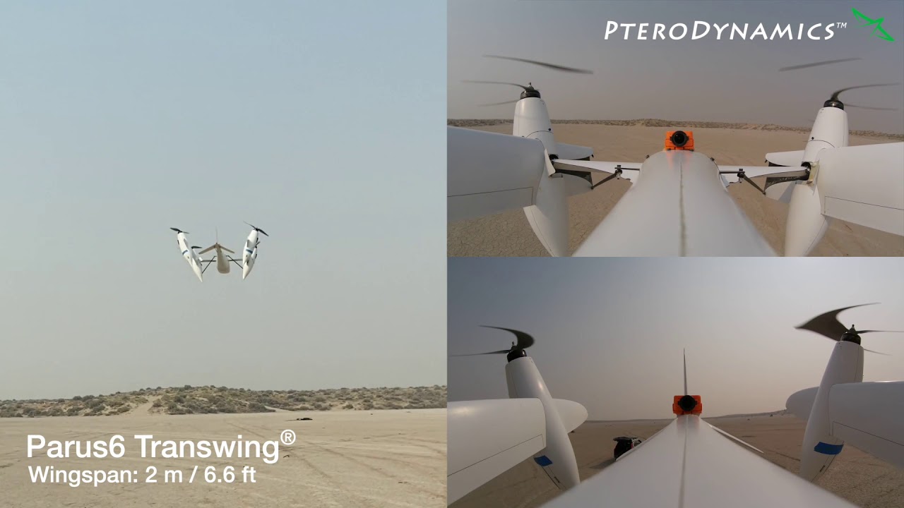 Narrated overview of PteroDynamics' Transwing® aircraft design (transcript below)