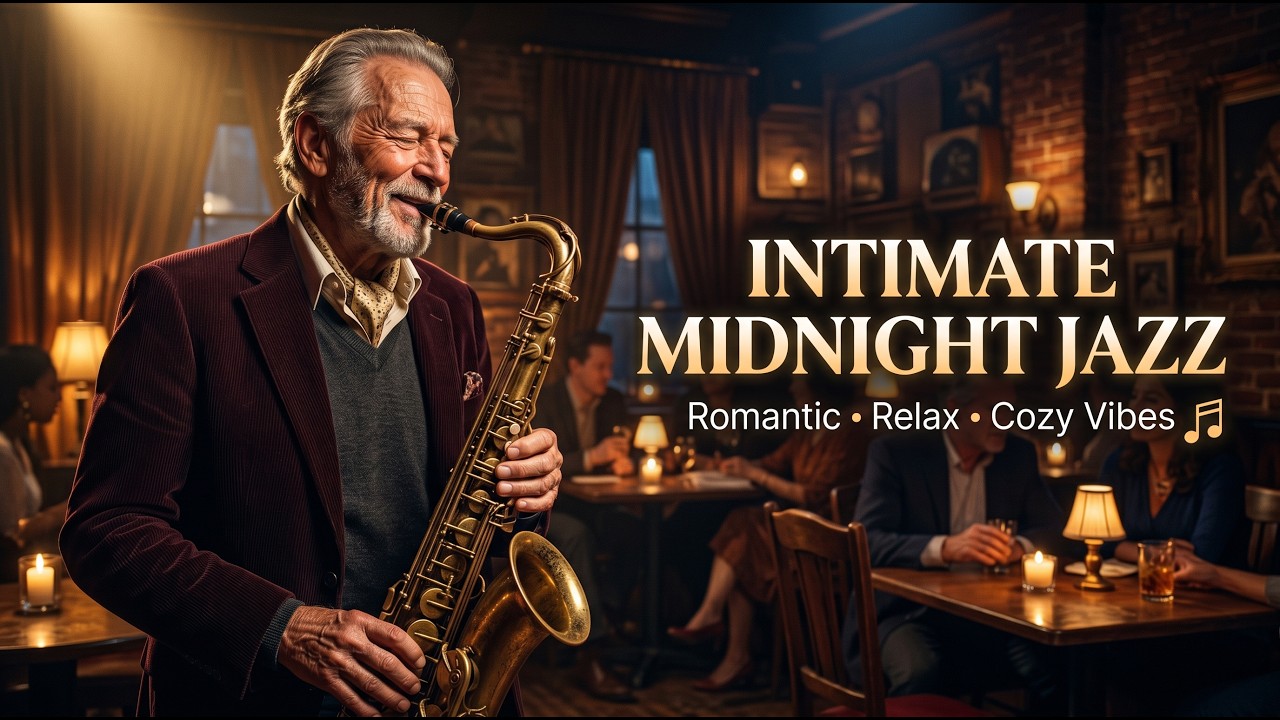 Intimate Midnight Jazz 🌙 Romantic Saxophone Music for Late Night Relaxation & Cozy Vibes