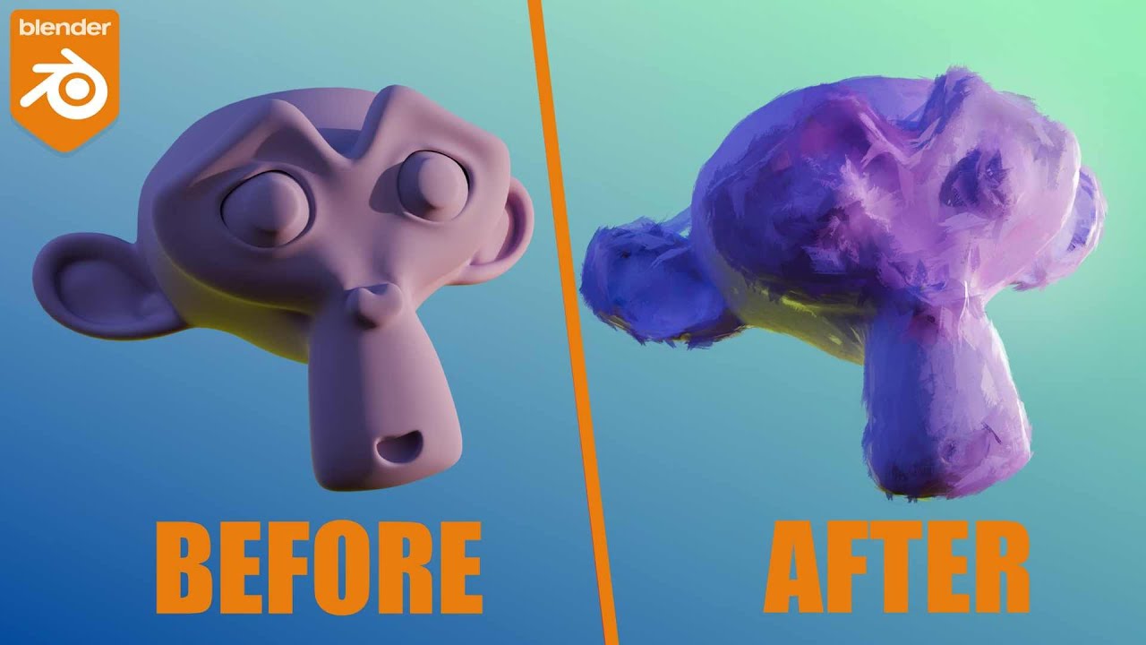 Easily make your objects Painterly in Blender Geo Nodes