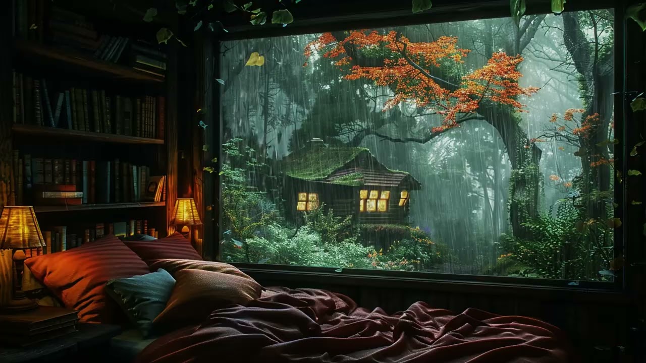 ASMR Rain White Noise Designed for Stress Relief, Mental Calm, and Quality Sleep