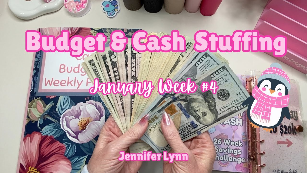 January Week 4 Cash Envelope Stuffing 💸 | 2026 Budget Check-In, Sinking Funds and Savings Challenges