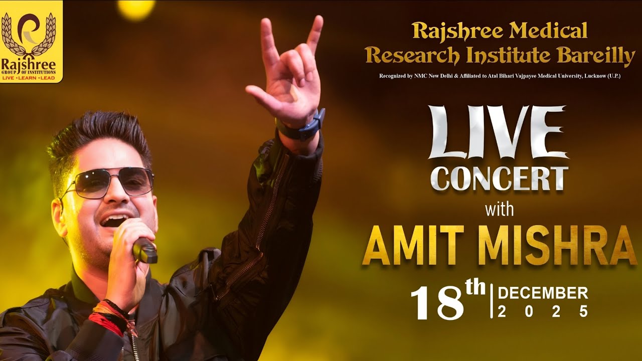 Live Concert With Amit Mishra Rajshree Medical College Bareilly