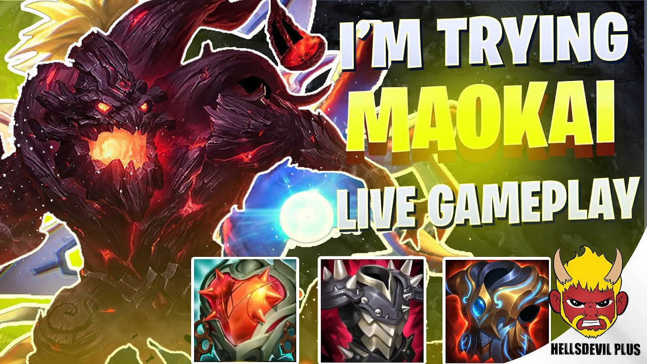 Trying Maokai (He's SO STRONG!) - Wild Rift HellsDevil Plus Gameplay