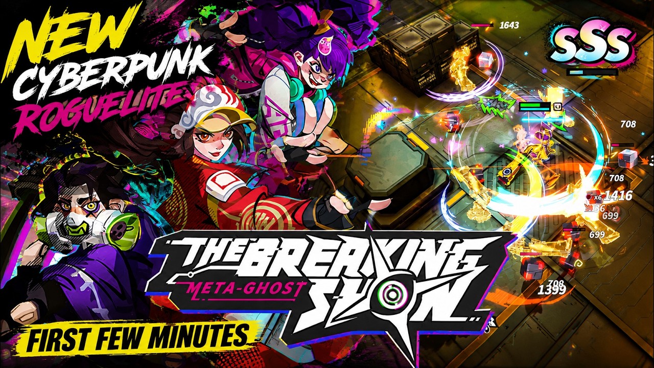 NEW CYBERPUNK ROGUELITE - Meta Ghost: Breaking Show Gameplay
