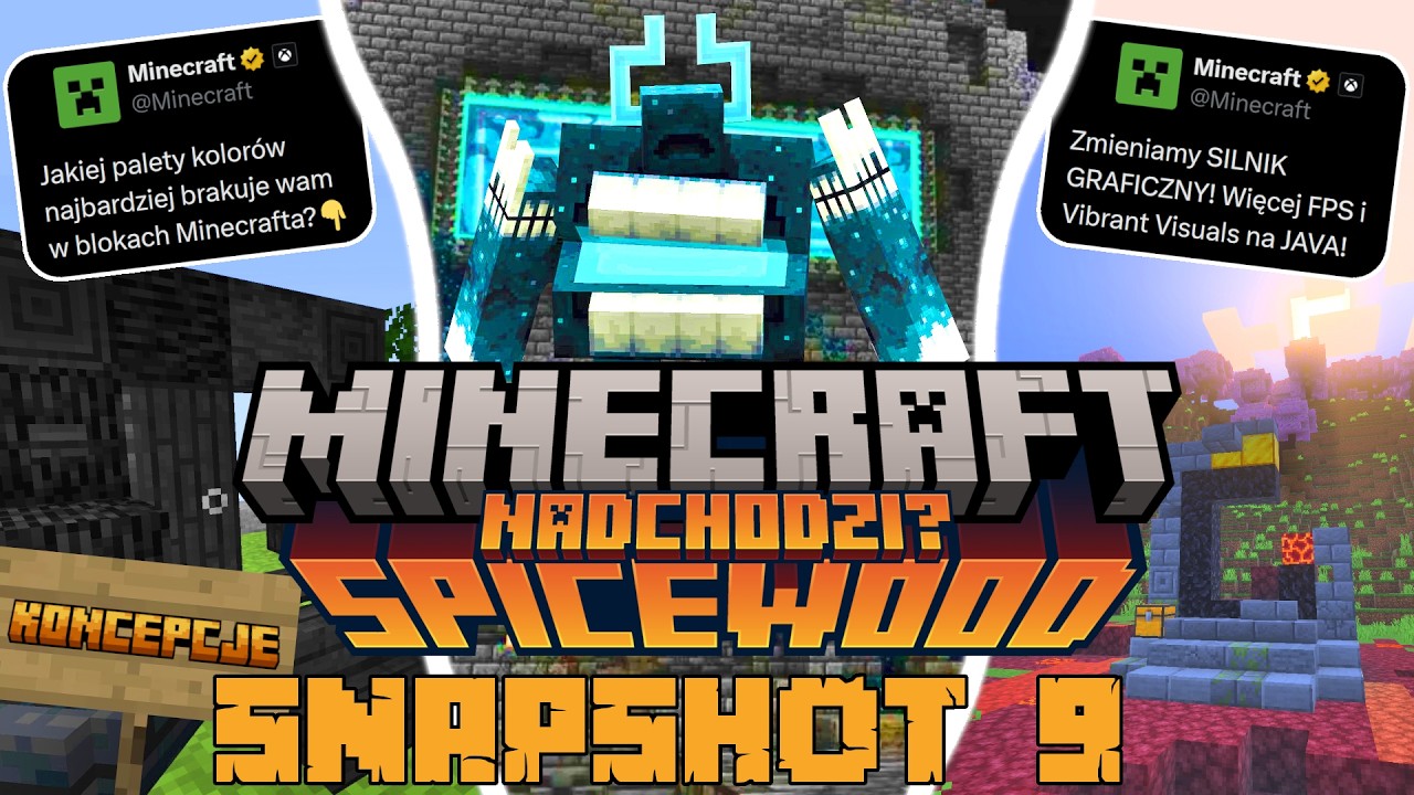Minecraft 26.1: [Snapshot 9] SpiceWood NADCHODZI? Aktualizacja SILNIKA! KOLORY BLOKÓW!