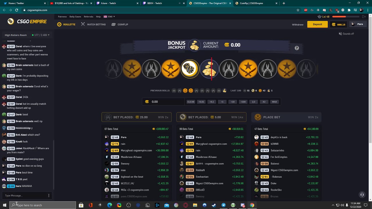 5k Christmas Jackpot win | CSGO Empire
