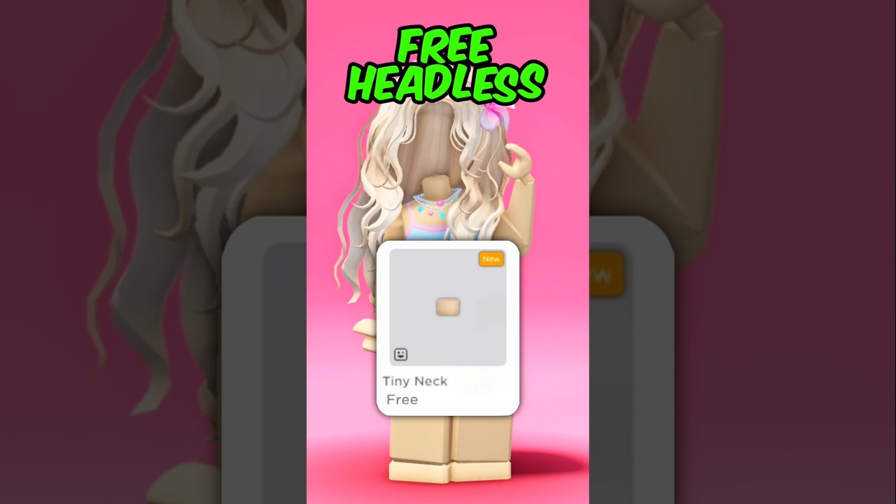 FREE HEADLESS NEW #roblox #freeitems #robux