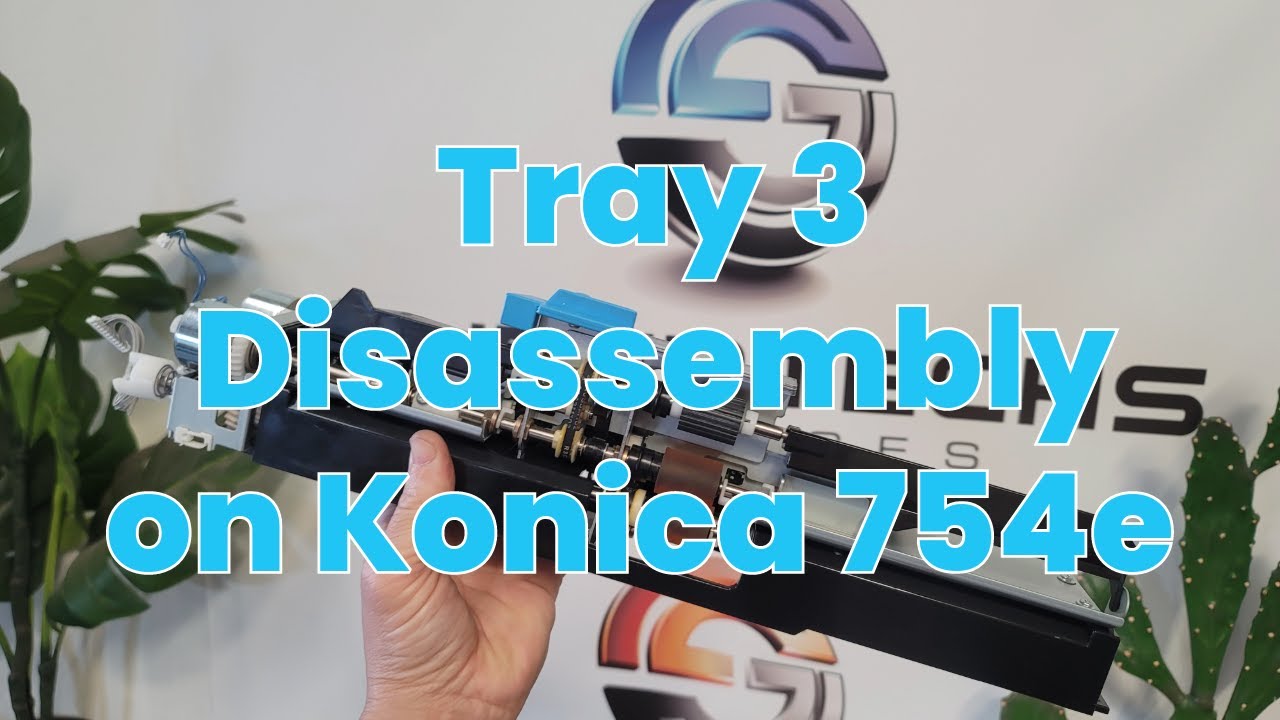 Tray 3 Disassembly on Konica 754e #konicaminolta #konica