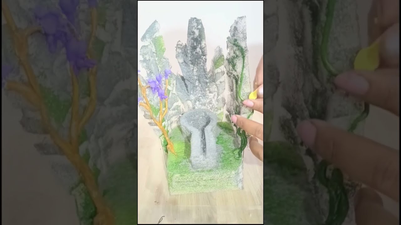 Smoky fountain of Shivji-2🙏#trending #diycraft#crafting#creativeclayideas#youtubevideo#smokefountain