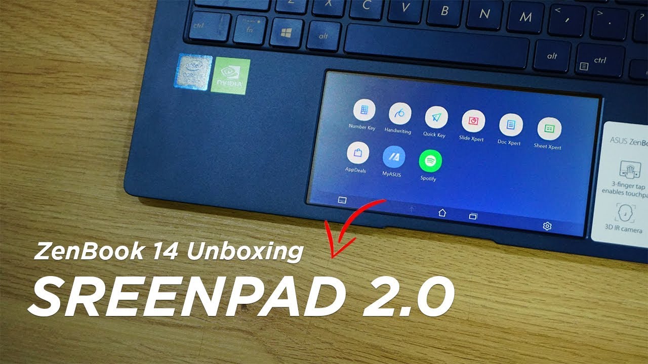 Zenbook 14 with ScreenPad 2.0 Unboxing - Dual Screen is the Future
