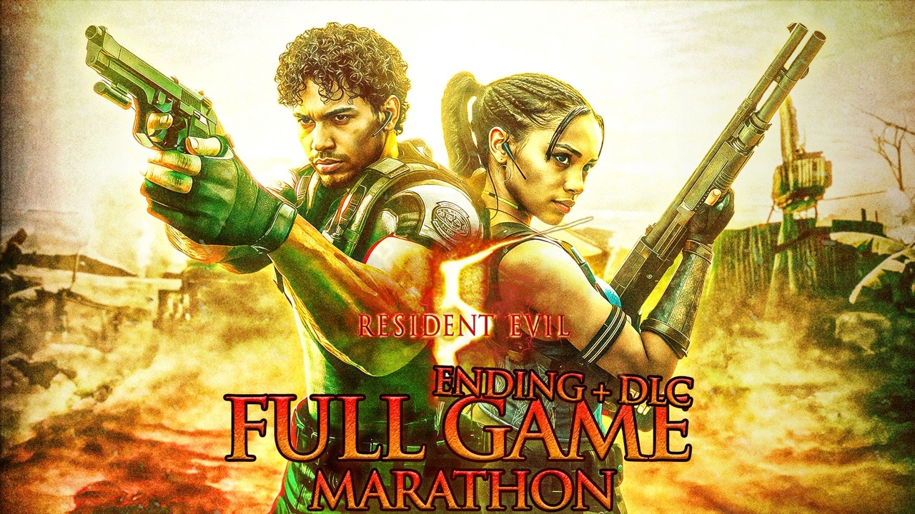 ENDING + DLC - First Time Playing Resident Evil 5 CO-OP [FULL GAME MARATHON] [ROAD TO RE9]