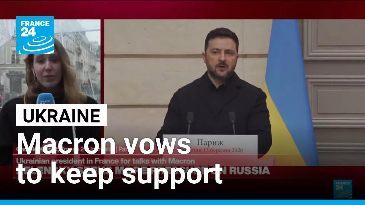 Zelensky in Paris: Macron vows to keep support for Ukraine • FRANCE 24 English