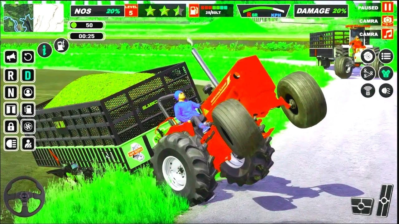 Modern Tractor farming Driving Simulator 3D New Tractor Game Android Gameplay #games #gaming 