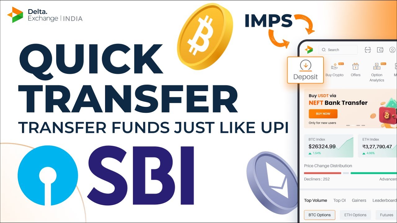 How to Quick Transfer in Delta Exchange India via SBI? | English | Crypto Exchange #btc #eth