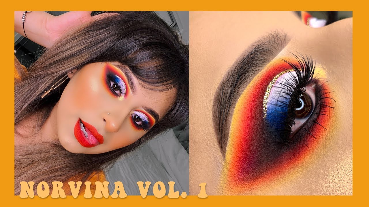 norvina vol. 1 eyeshadow tutorial + full face of abh