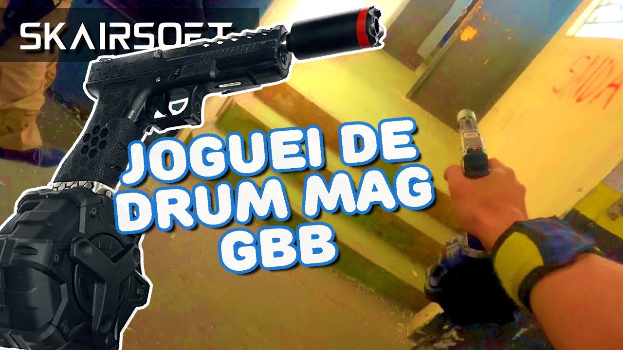 DRUM MAG - MUNIÇÃO INFINITA | WARGAME | AIRSOFT - GAMEPLAY | DUAL GLOCK