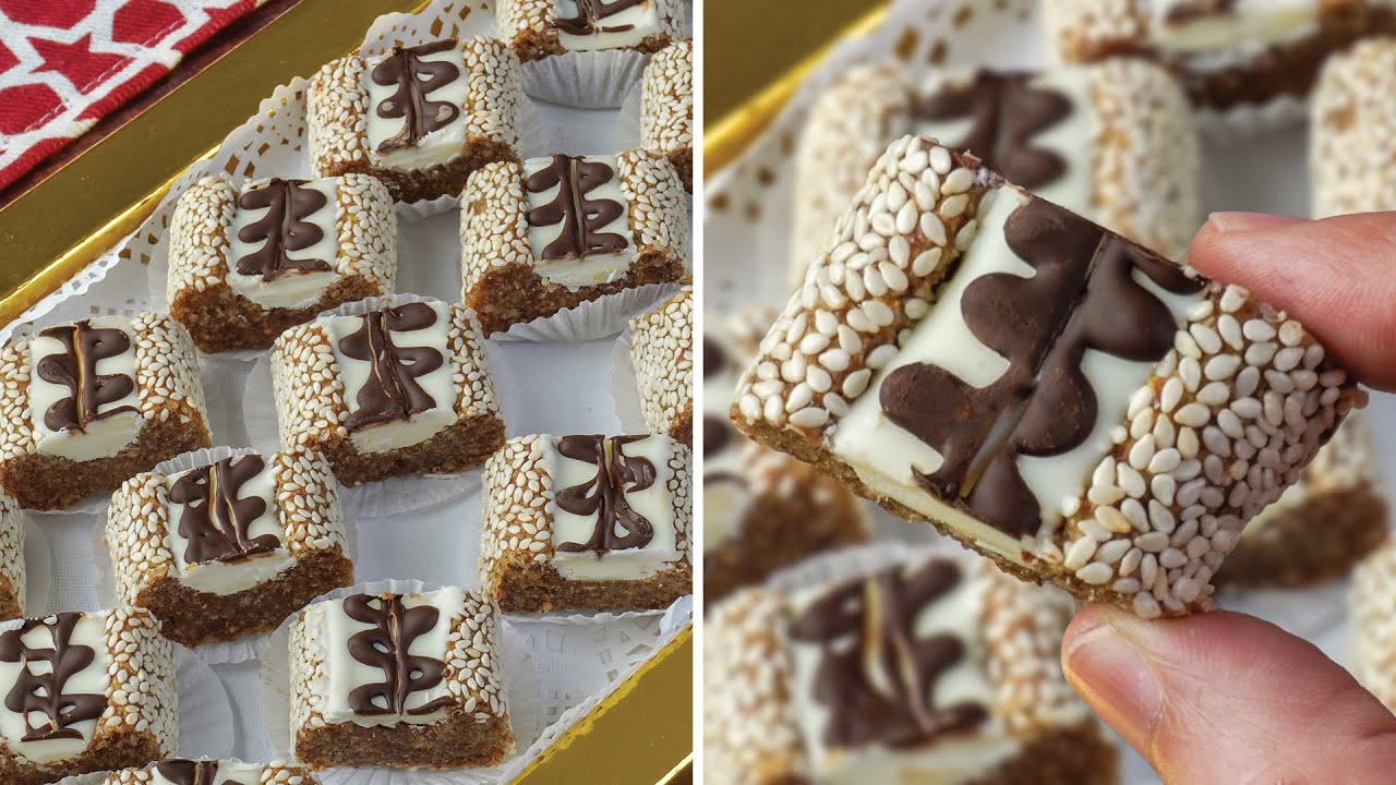 حلوى بالتمر و الشوكولاتة - سهلة في التحضير و جد لذيذة