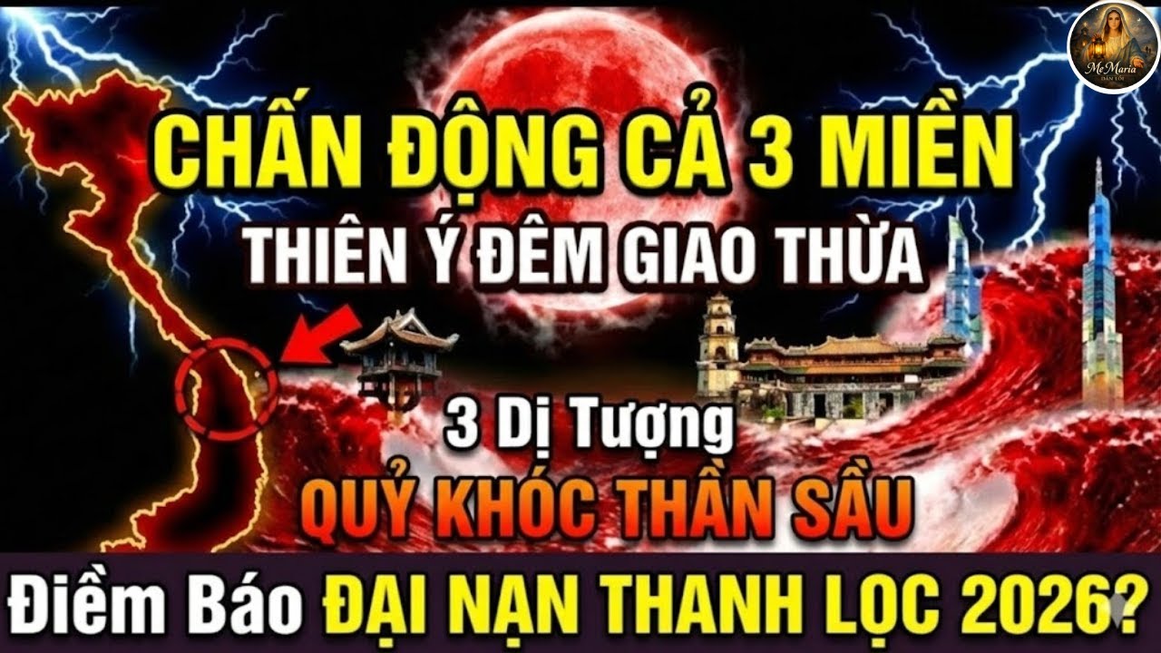 RÙNG MÌNH ĐÊM GIAO THỪA: BA DỊ TƯỢNG QUỶ KHÓC THẦN SẦU ĐÃ LỘ DIỆN – ĐẠI THANH LỌC 2026 KHÔNG CÒN XA