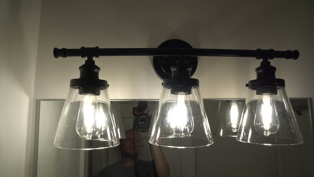 HOW TO INSTALL HOME DECORATORS 3 LIGHT VANITY FIXTURE