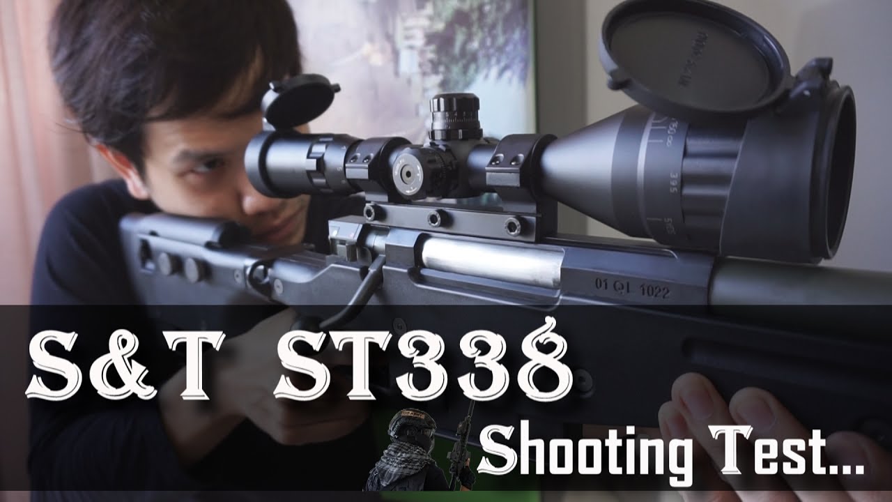 S&T ST338(aw338) - Airsoft Sniper Rifles Shooting test