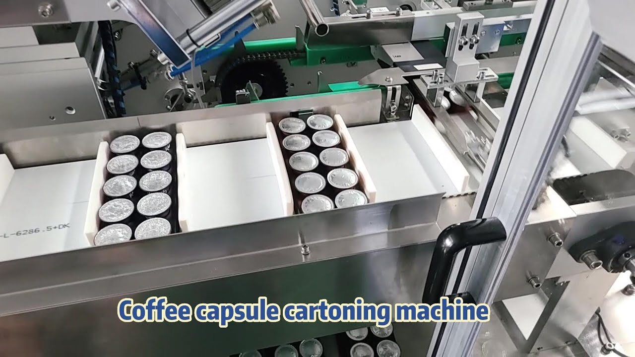 Automatic Coffee Capsule Cartoning Machine / K-Cup Nespresso Box Packing Machine