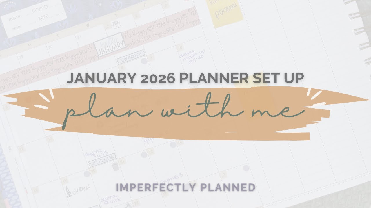 JANUARY PLAN WITH ME | Laurel Denise Anne Planner Setup + My WOTY & 2026 Goals