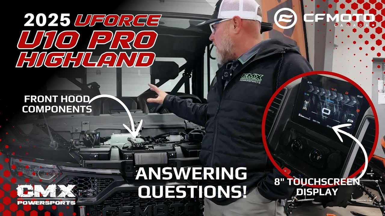 2025 CFMOTO UFORCE U10 PRO HIGHLAND: Answering Your Questions!  Screen, Front Hood and more! | CMX