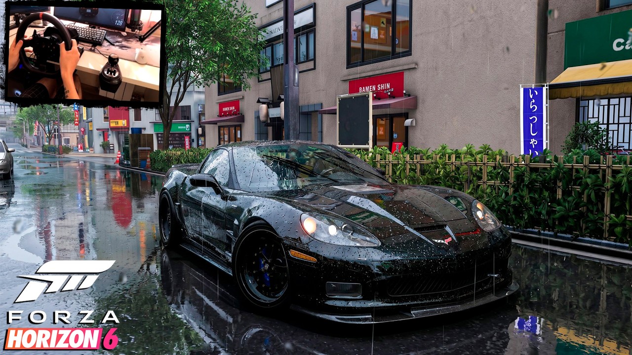 Chevrolet Corvette ZR1 1300HP - Forza Horizon 6 | Steering Wheel Gameplay 4K 60FPS