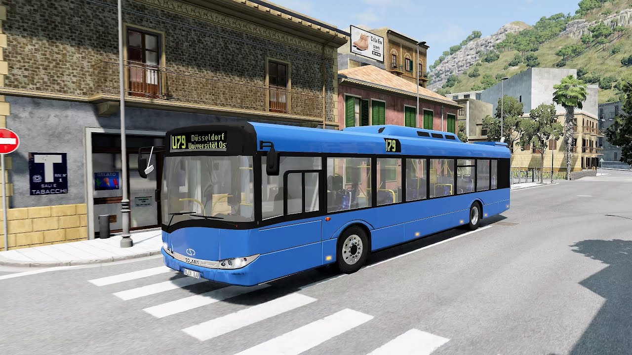BeamNG.drive - Solaris Urbino III 12 BVG 2005 - Car Show Test Drive Crash .
