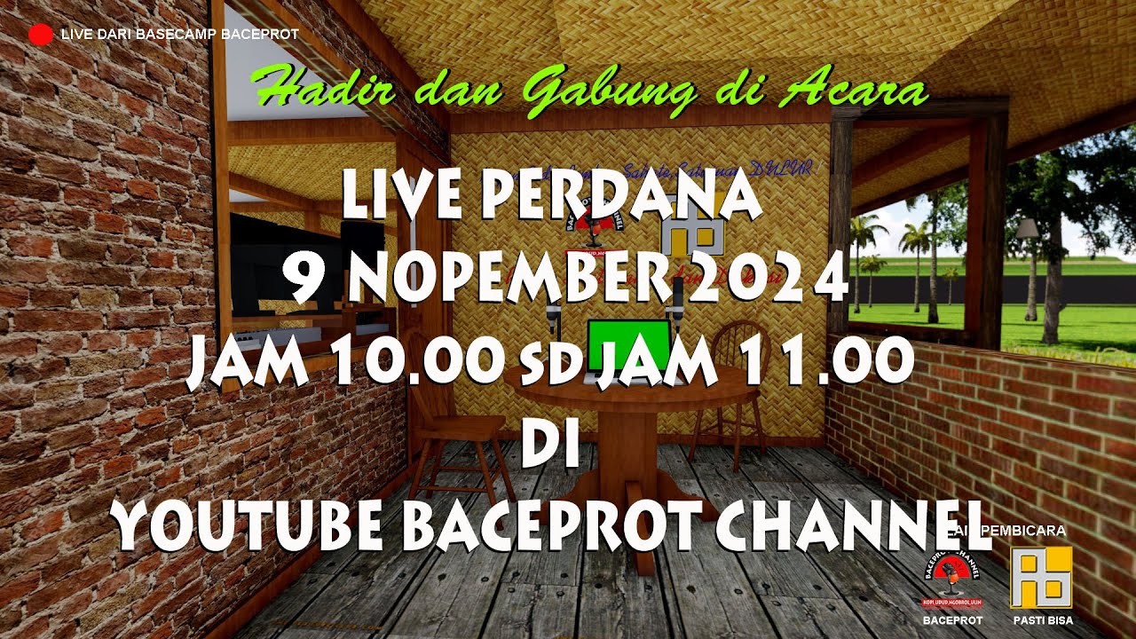 LIVE PERDANA EDISI KHUSUS MEMBAHAS PERIZINAN BERSAMA BACEPROT CHANNEL