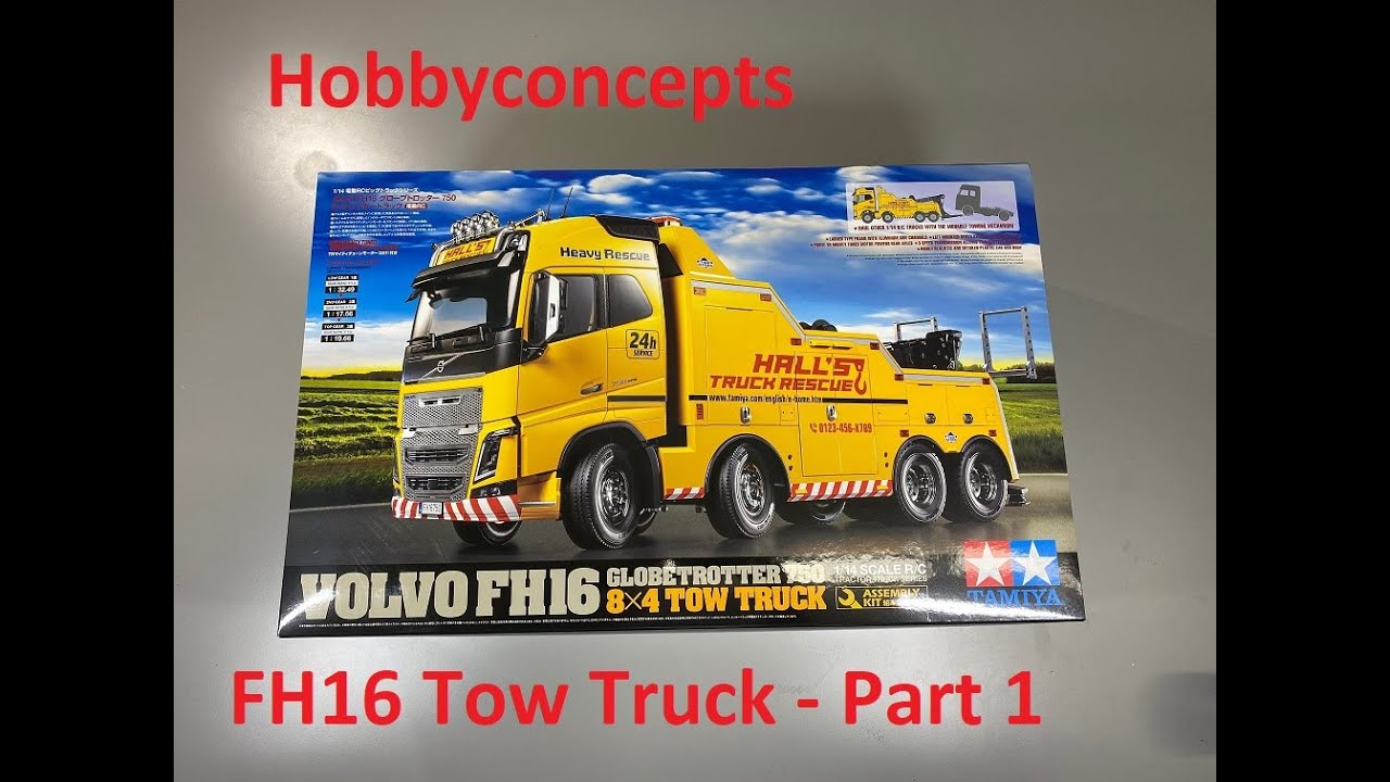 Tamiya 1/14 Volvo FH16 Tow Truck Build Part 1 Unboxing