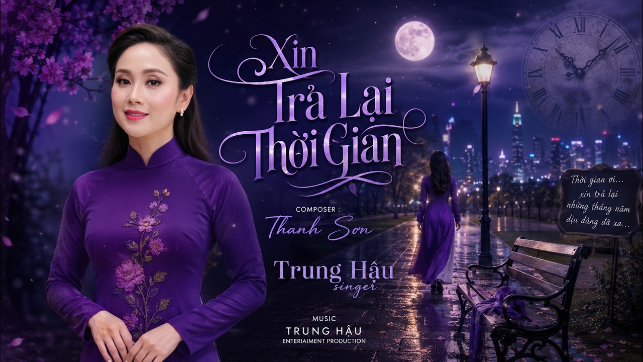 XIN TRẢ LẠI THỜI GIAN | Trung Hậu singer | sáng tác : Thanh Sơn | MV 4K