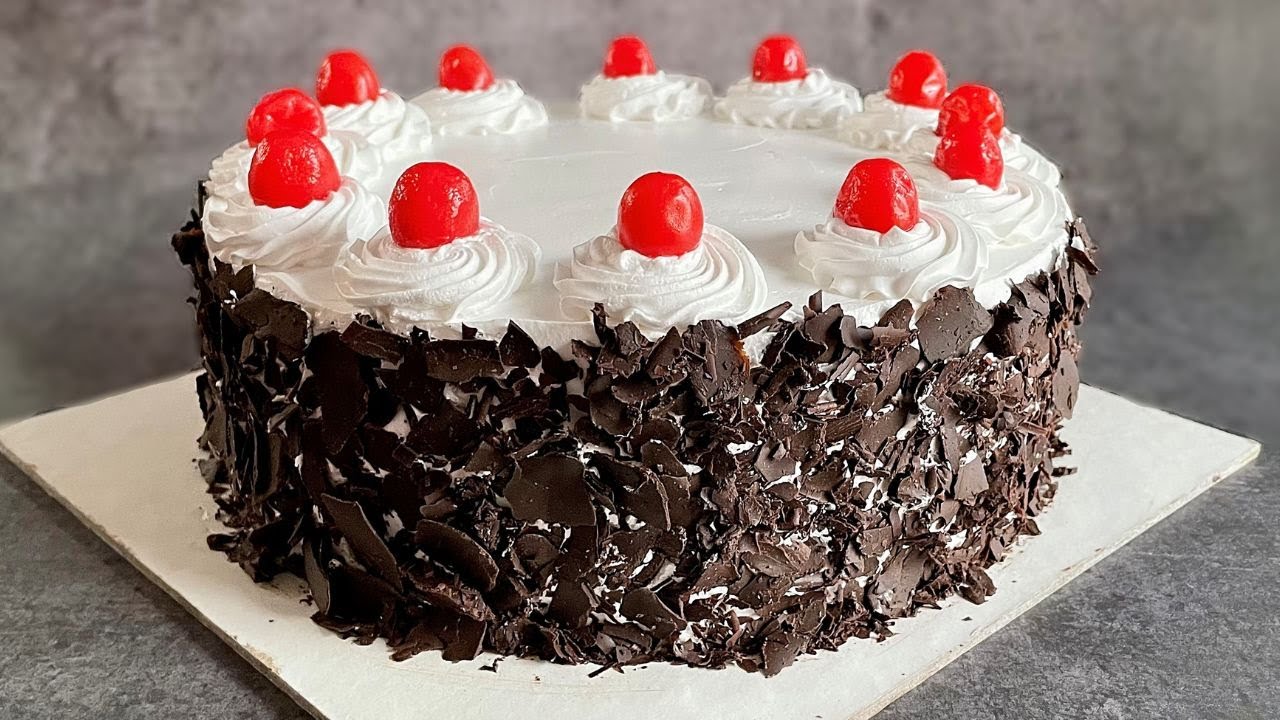 The Original black forest birthday cake recipe | 1 kg black forest cake | தமிழ் | with English subs