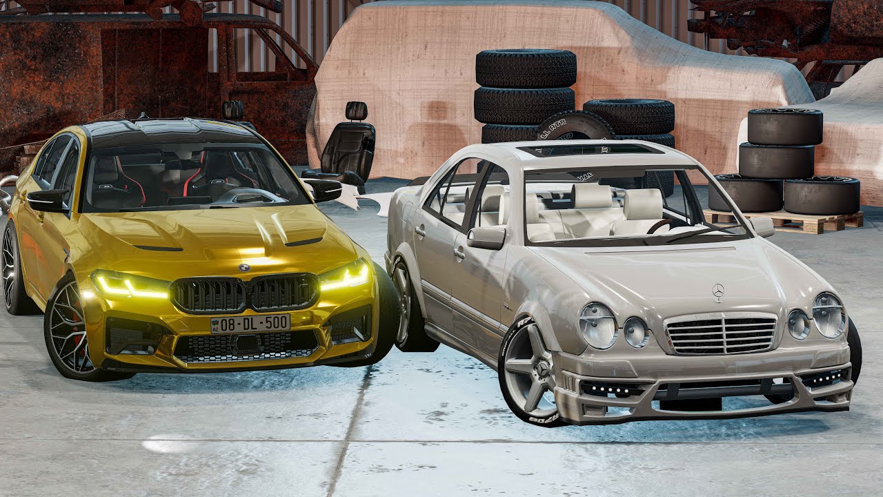 Lotu Şəmi Mersedes 4 Göz İlə Yeni Polis Oldu Drif | Maşın Oyunları | BeamNG.Driver #malikbedelov