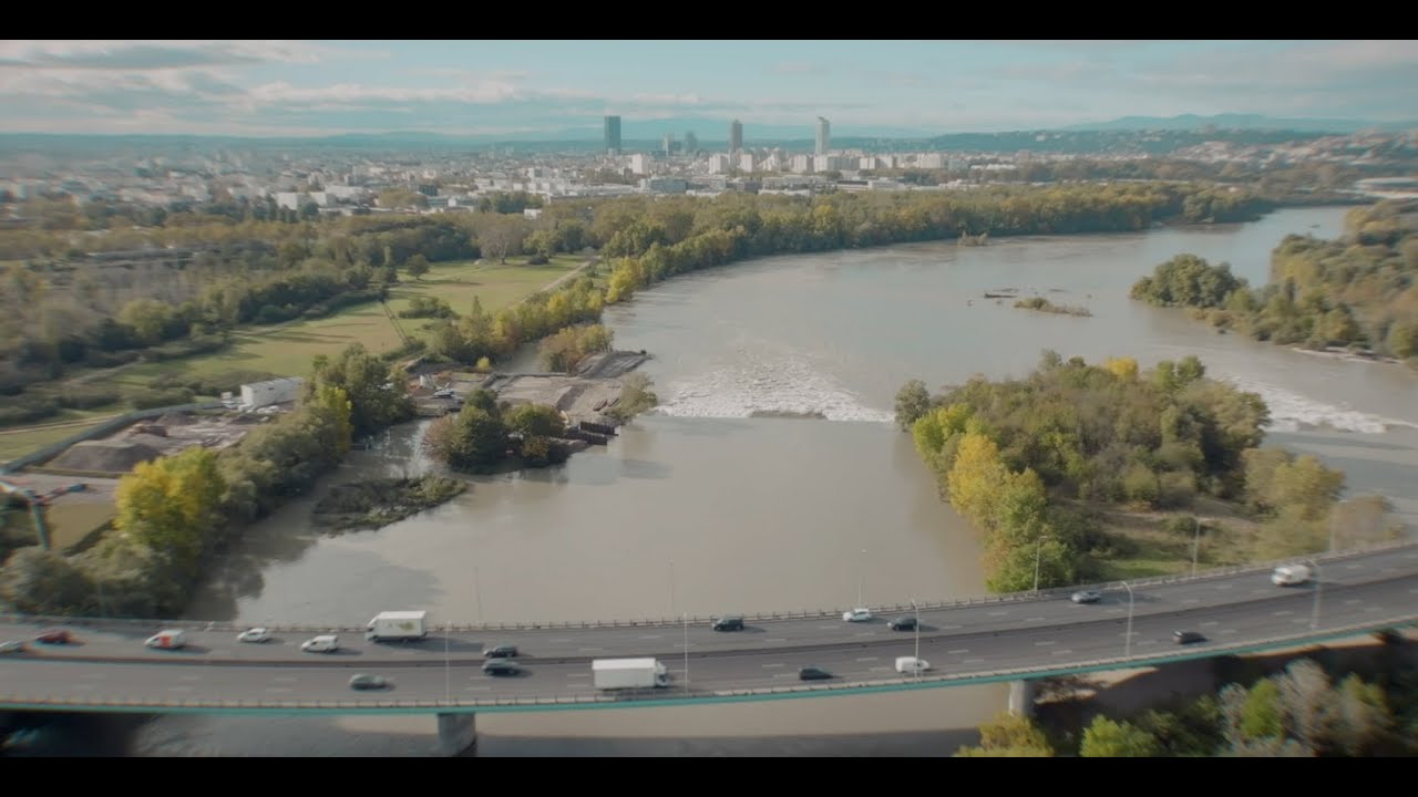 Chantier de la passe à poissons de la Feyssine